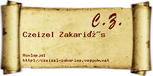 Czeizel Zakariás névjegykártya